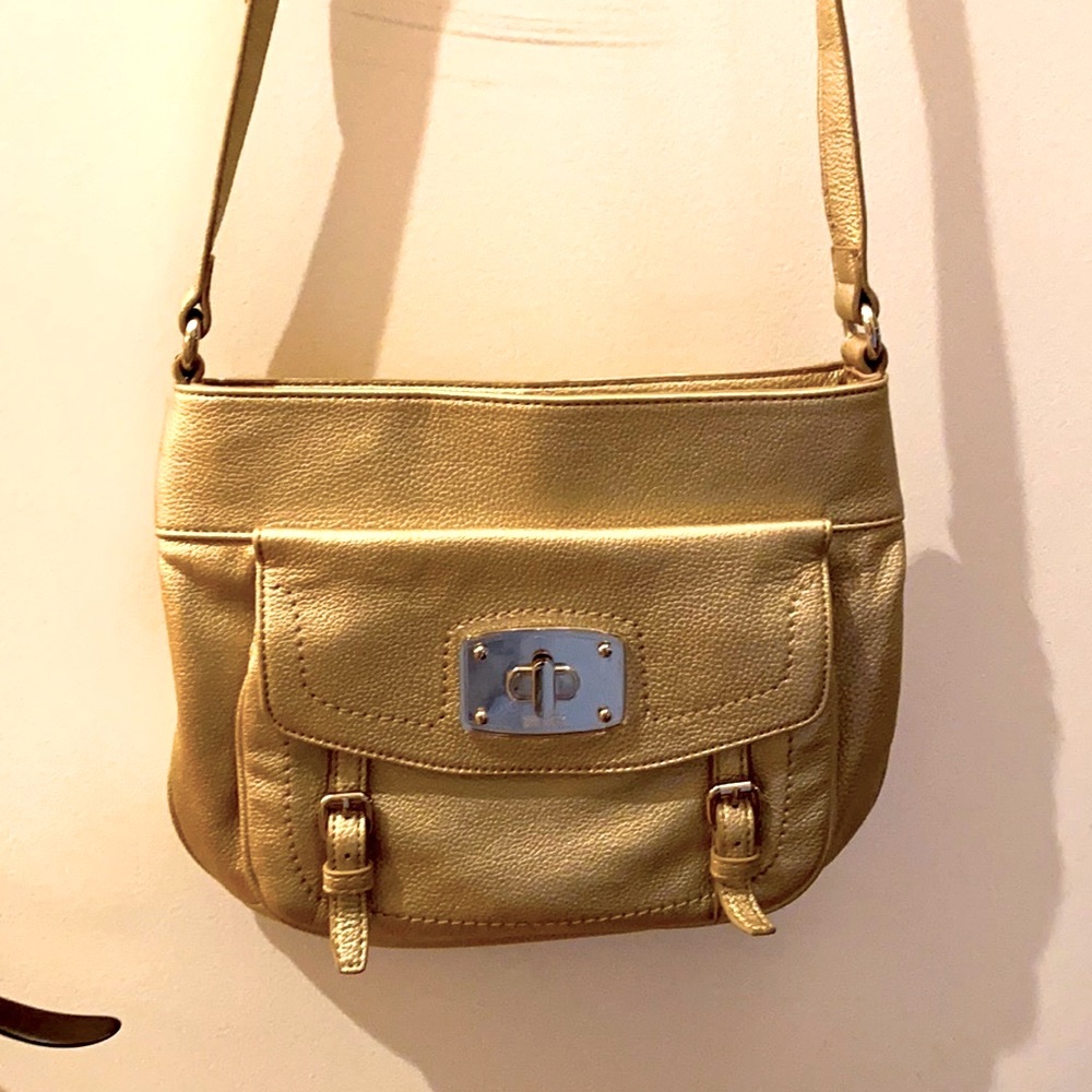 Gold Nine West crossbody